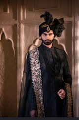 Black sherwani